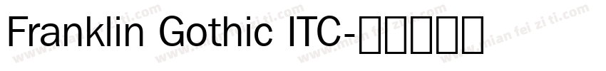 Franklin Gothic ITC字体转换